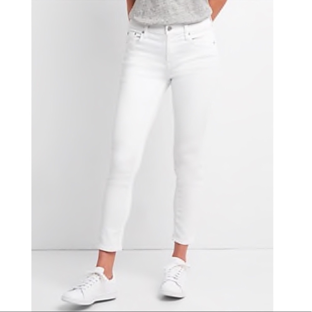 Gap Jeans | white stretch skinny jeans
